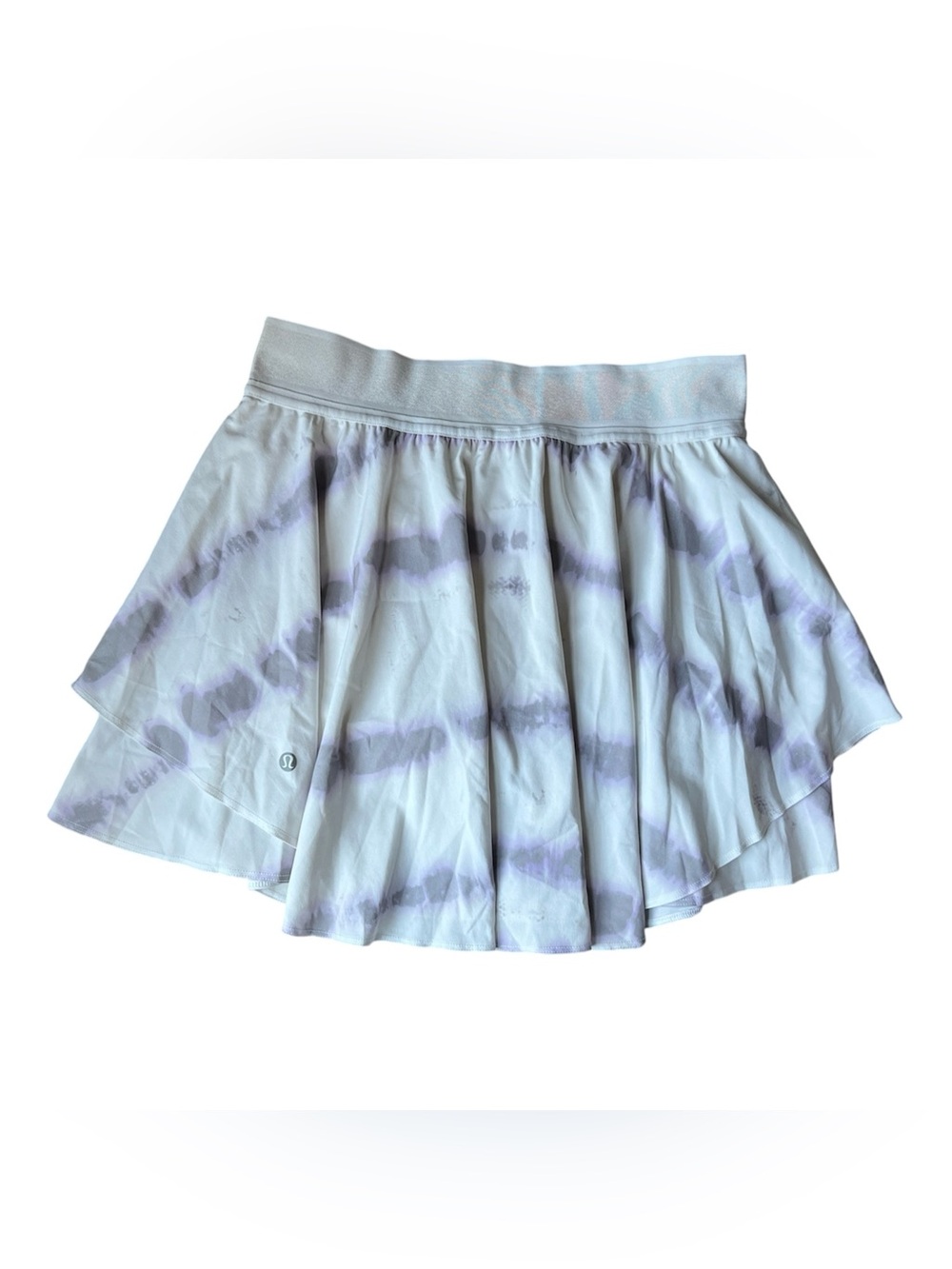 Lululemon Court Rival HR Long Skirt Tall Tennis Golf Purple Tie-Dye Sz 8 EUC HTF